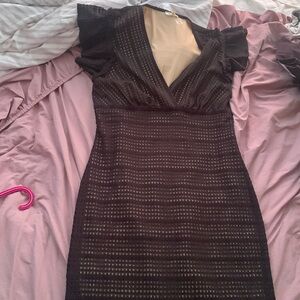 Max studio cocktail black dress mini